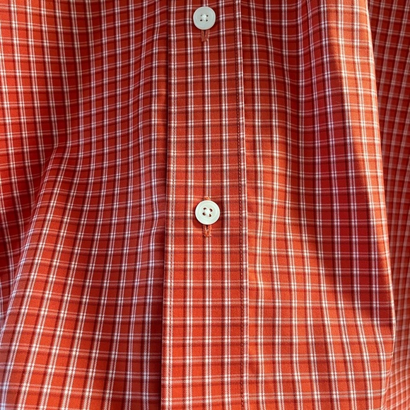 Eddie Bauer Wrinkle Resistant Bright Orange Dress Shirt Like New Men’s Size XL - Picture 3 of 15